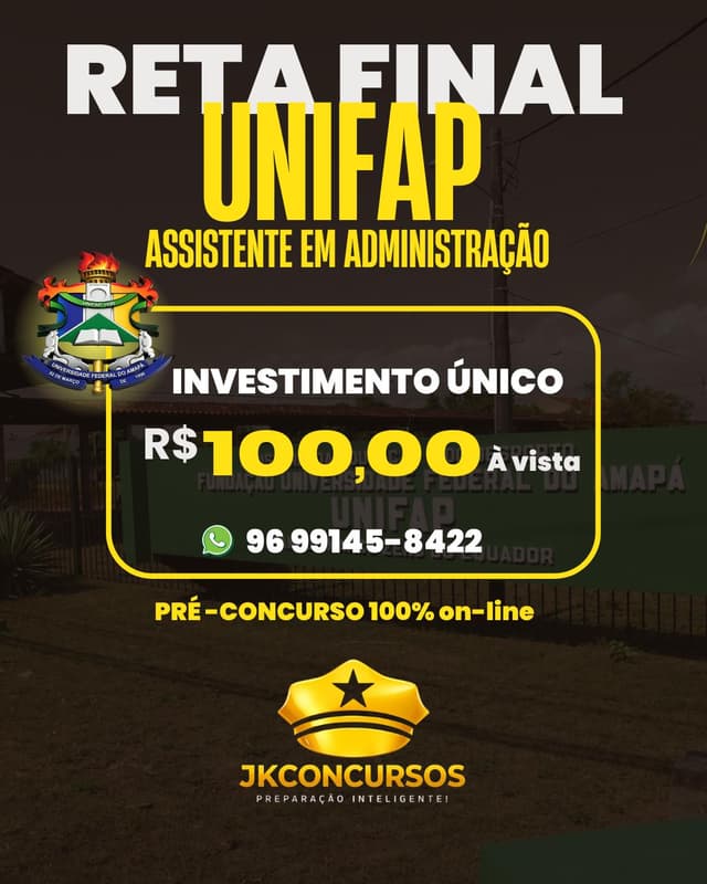 TURMA UNIFAP - ASSISTENTE EM ADMINISTRAÇÃO