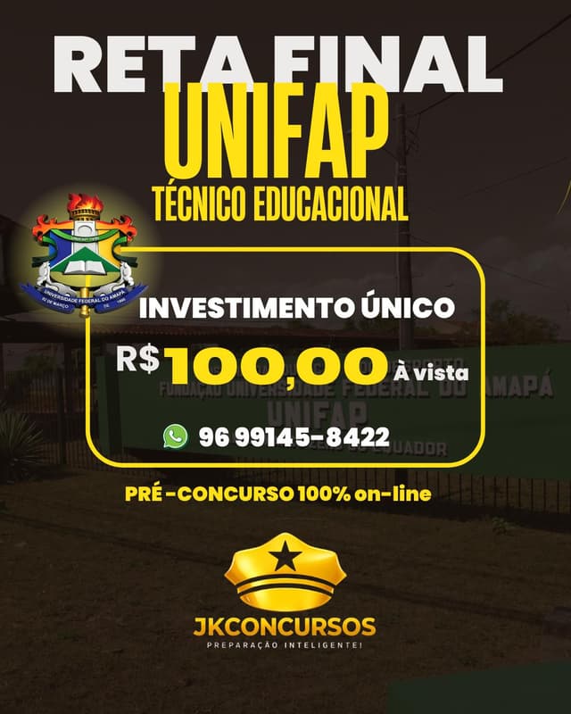 TURMA UNIFAP - TECNICO EM ASSUSTOS EDUCACIONAIS