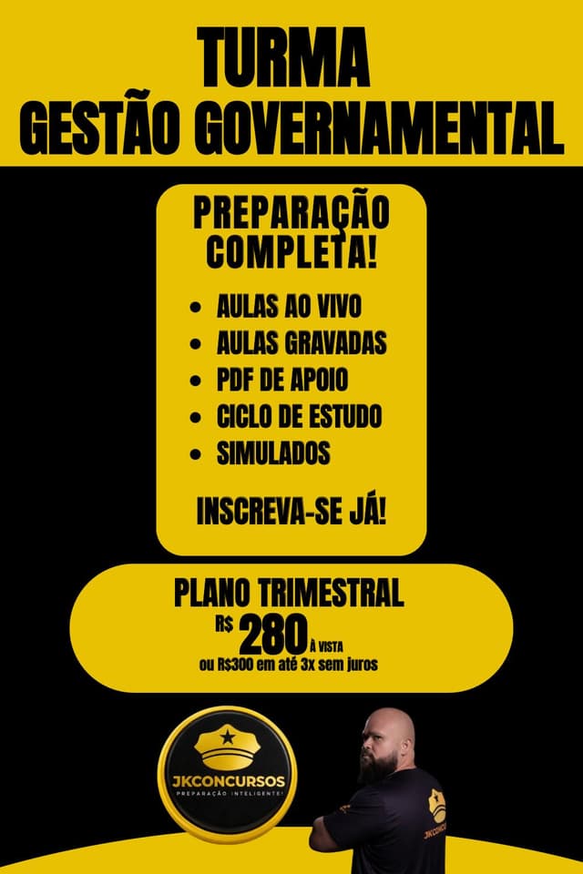 TURMA GESTÃO - TECNICO E ANALISTA ADMINISTRATIVO